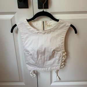 Zip up crop top